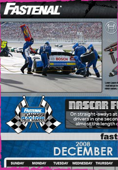 Fastenal calendar concept