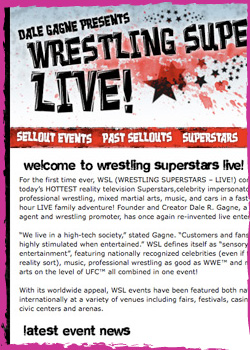 Wrestling Superstars Live! site